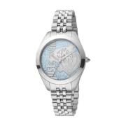 Zilveren Damesmode Horloge Just Cavalli , Gray , Dames