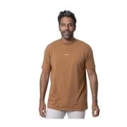 T-shirt camel met logo Karl Lagerfeld , Brown , Heren