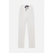 Beige Joggingbroek Piquet Katoen Brunello Cucinelli , Beige , Dames