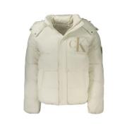 Witte Polyamide Jas Calvin Klein , White , Heren