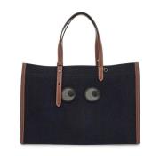 Tote tas met ogenprint Anya Hindmarch , Blue , Dames