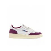 Medalist Low Leren Sneakers Autry , Purple , Dames