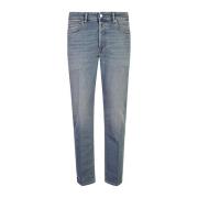 Gewassen Blauwe Denim Jeans Rechte Snit Nine In The Morning , Blue , H...