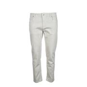 Katoen Elastaan Jeans Eleventy , White , Heren