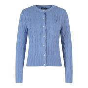 Geborduurde Katoenen Cardigan Polo Ralph Lauren , Blue , Dames