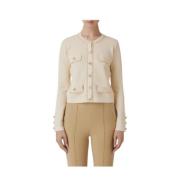 Beige Truien voor Vrouwen Elisabetta Franchi , Beige , Dames