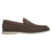 Heren Saddle Brown Loafers gemaakt van Echt Velours Estro , Brown , He...