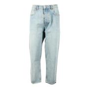 Katoen Denim Jeans Amish , Blue , Heren