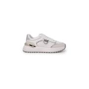 Witte Leren Sneakers Lente/Zomer Collectie Pinko , White , Dames