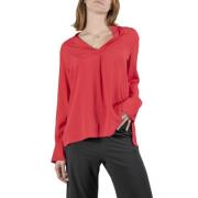 Fluidcrepe Shirt Aw24 Maliparmi , Red , Heren