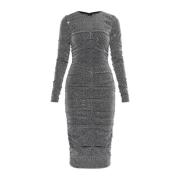 Paillettenjurk met draperie Dolce & Gabbana , Gray , Dames