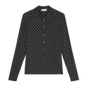 Gewone jersey print blouse Marc O'Polo , Black , Dames