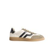 Retro Leren Sneakers Gant , Beige , Heren