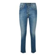 Denim Stretch Jeans Cycle , Blue , Dames