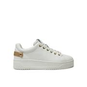 Leren Sneakers Verhogen Je Stijl Guess , White , Dames