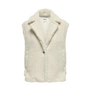 Teddy Vest Cloud Dancer Freewear Only , White , Dames