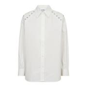 Eyelet shirt met coole schouderdetails Co'Couture , White , Dames