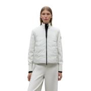 Pecan Polyester Jas Ecoalf , White , Dames