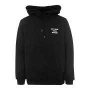 Statement Print Hoodie Drole de Monsieur , Black , Heren