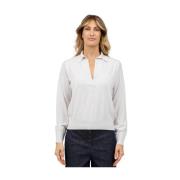 Polo met wijde hals Alpha Studio , Gray , Dames