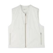 Modulaire Parka Liner Vest Ecru Applied ART Forms , Beige , Heren