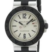 Pre-owned Glass watches Bvlgari Vintage , Gray , Heren