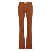 Eva Flare Trousers Fabienne Chapot , Brown , Dames