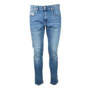 Klassieke Denim Jeans met Elastaanmix Diesel , Blue , Heren