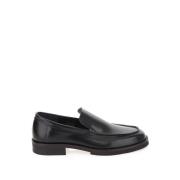 Zwarte leren amandel teen mocassin Paul Smith , Black , Dames