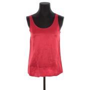 Pre-owned Silk tops Dior Vintage , Red , Dames