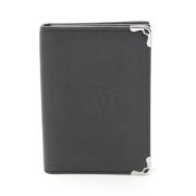 Pre-owned Leather wallets Cartier Vintage , Black , Dames