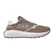 Suède Veterschoenen Emporio Armani EA7 , Beige , Heren