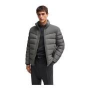 Grijze Winterjas Stijlvol Ontwerp Hugo Boss , Gray , Heren