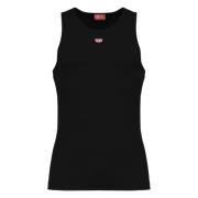 Zwarte T-shirts en Polos Diesel , Black , Heren