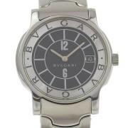 Pre-owned Metal watches Bvlgari Vintage , Black , Heren