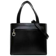 Pre-owned Leather handbags Salvatore Ferragamo Pre-owned , Black , Dam...