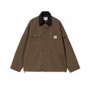 Bruine Nylonjas 'Clapton' Stijl Carhartt Wip , Brown , Heren