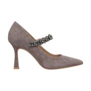 Hoge hak schoen met strass Alma EN Pena , Gray , Dames