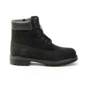 Zwarte Premium Leren Laars Timberland , Black , Heren