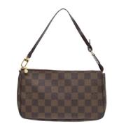 Pre-owned Canvas clutches Louis Vuitton Vintage , Black , Dames