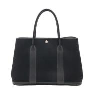 Pre-owned Canvas handbags Hermès Vintage , Black , Dames