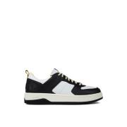 Houtskool Tennissneakers Logo Rubberen zool Hugo Boss , Black , Heren