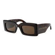 Stijlvolle zonnebril Am0433S voor de zomer Alexander McQueen , Brown ,...