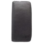 Pre-owned Leather wallets Louis Vuitton Vintage , Black , Heren