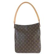 Pre-owned Canvas handbags Louis Vuitton Vintage , Brown , Dames