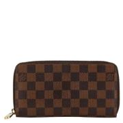 Pre-owned Leather wallets Louis Vuitton Vintage , Brown , Dames