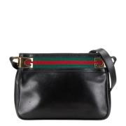 Pre-owned Leather handbags Gucci Vintage , Black , Dames