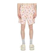 Verenprint katoenen shorts Human Made , Pink , Heren