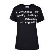 Zwarte T-shirt voor vrouwen Erika Cavallini , Black , Dames