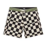 Daily Check Shorts Vans , Black , Heren